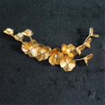 thumbnail image 1 of Diadema de boda con corona floral dorada Baoblaze diademas hechas a mano Tiara floral de filigrana para mujer, 1 of 8