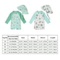 thumbnail image 4 of OBEEII Long Sleeve Swimsuits for Baby Boys One Piece Zip Up Bathing Suits UPF 50+ Beach Swimwear with Sun Hat, 4 of 9