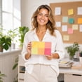 thumbnail image 6 of Sticky Notes, Post It Notes 6 Warm Colors Strong Adhesive Removable Curved Surface No Bleed for Office Home College by Xuniizn, 6 of 6