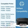 thumbnail image 2 of 275 276 Ink Cartridges for Canon Ink 275XL 276XL Ink Cartridge for Pixma TS3522 TS3520 TS3500 TR4722 TR4720 TR4700 (3Pack，2 Black + Tri-Color), 2 of 8