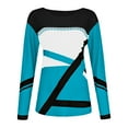 thumbnail image 3 of Blouses for women dressy casual Polyester,Spandex Soft Clothing XXL Blue womens blouses, 3 of 4