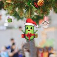 thumbnail image 2 of Nmdmisc Cucumber Xmas Tree Hangings Ornaments,Pickle Ornaments for Christmas Tree,Cute Mini Acrylic Cucumber Christmas Pendant for Christmas Tree House Decor Xmas Holiday Party Gift, 2 of 3