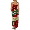 thumbnail image 3 of Summer Robes for Femmes 2023 Maxi Femmes Summer Conception Robe Décontractée Progressive Sans Manches Cou V-Cou Robe Longue Robe Habillée Romper for Femmes sur Clearance, 3 of 5
