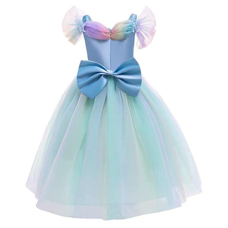 IBTOM CASTLE Girls Cinderella Princess Costume Dress - Tulle Party Dress For Halloween & Birthday