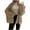 Khaki, variant on Women's Cardigans Long Sleeve Chunky Knit Solid Color Loose Coats Casual Open Front Casual Lantern Sweaters (Gray S)