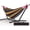 Black rainbow stripes, variant on Double Hammock, Heavy Duty Portable, 500 lb Weight Capacity, Perfect for Both Indoors and Outdoors, 2 Person Hammock with Carrying Bag