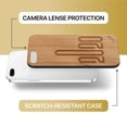 thumbnail image 6 of Case Yard Wooden Case Outside Soft TPU Silicone, Slim Fit Shockproof Wood Protective Phone Cover for Girls Boys Men and Women, Supports Wireless Charging 2020 Design case for iPhone-8-Plus, 6 of 7