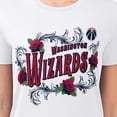 thumbnail image 3 of Women's G-III 4Her by Carl Banks White Washington Wizards Super-Slim Fit Lightweight Roses Crew Neck T-Shirt, 3 of 3