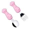 thumbnail image 4 of Tableware Learning Fork Pink 1 Set 4.3In, 4 of 5