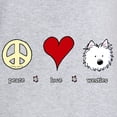thumbnail image 3 of CafePress - Peace Love Westies - Women's Nightshirt, 3 of 4