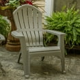 thumbnail image 5 of Real Comfort Outdoor Resin Stackable Adirondack Chair, Gray, 5 of 6