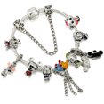 thumbnail image 3 of Pulsera con dijes de oso de Winnie the Pooh para mujer, brazalete con colgante de Piglet Eeyore para niña, cuentas de Anime de Disney para fabricación de joyas, 3 of 5