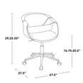 thumbnail image 3 of LumiSource Curvo Upholstered 5-Star Task Chair, 3 of 8