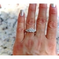 thumbnail image 4 of Silver & Stone Jewels Wedding Women Bridal Ring Set Round Cut Cubic Zirconia 14K White Gold Finish Silver, 4 of 6