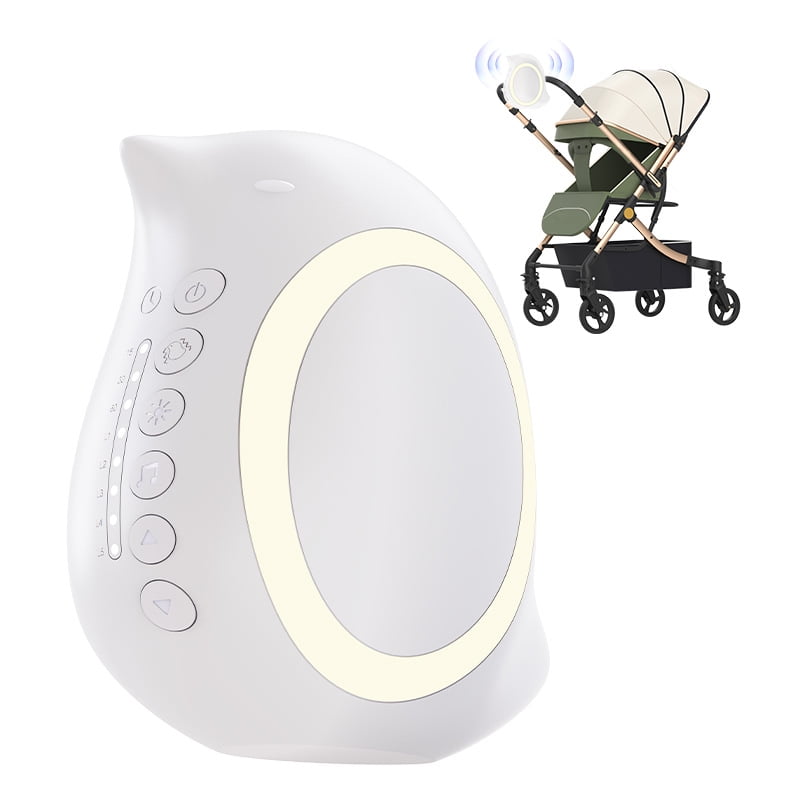 Rechargeable Soother with Adjustable Speed and White Noise Adjustable Speed Soother Aid Portable Strollers Pushchair Rocker Rechargeable Rocker