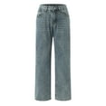 thumbnail image 5 of vigerkar Women's Loose Fit Vintage Wide Leg Jeans Stretchy Denim Pants Blue, S, 5 of 9