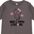 thumbnail image 4 of Inktastic Mimi and Poppy Grandchild Cat Girls Long Sleeve Toddler T-Shirt, 4 of 5