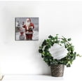 thumbnail image 2 of Nawypu Canvas Paintings for Home Decorations Joyful Santa with Snowman in in Winter Snow Abstract Wall Art for Dining Living Room Kitchen Decor -, 2 of 4