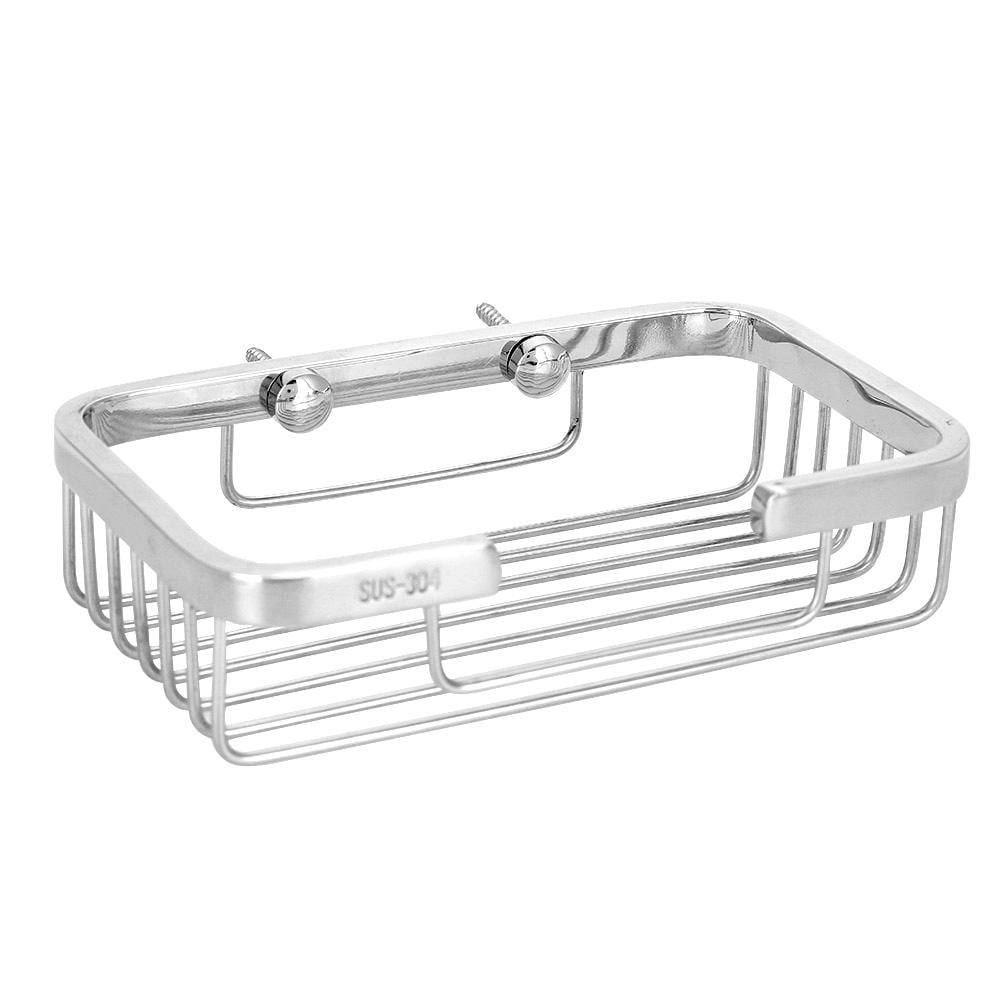 Stainless Steel Bathroom Soap Dish Tray Box Stand Soap Holder Fresh Organizer EA 