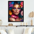 thumbnail image 2 of Designart Floral Sensual Woman Portrait IV Framed Wall Art, 2 of 5