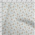 thumbnail image 3 of Soimoi Llama Alpaca Print, Velvet Fabric, Decor Sewing Fabric by The Yard 54 Inch Wide,Decorative Fabric for Upholstery and Home Accents, Beige & White, 3 of 5