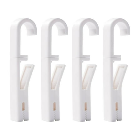 

2023 Summer Savings! WJSXC Home Hooks 4pc Multifunctional Hook Clip 360°rotating Hook Hanging Storage Clip Non-slip Windproof Drying Clip White