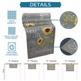 thumbnail image 6 of You Are My Sunshine Table Runner 36 Inches Long Farmhouse Dress Scarves, Yellow Sunflowers Cute Bees Heart Grey Dining Tablerunner for Coffee Table/Kitchen Island/Party Décor, Small 13" x 36", 6 of 8