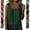 #02 Army Green, variant on Everyday Square Neck Sleeveless Tees Pleated Soft Tunics Loose Comfort Casual Fashion Blouses Leisure Wear Tops, #02 Brown 3XL