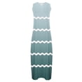 thumbnail image 4 of Uaswgudfs ​Summer Dresses for Women 2025 Sleeveless Wavy Hem Maxi Sundress – V-Neck Casual in Lightweight Fabric for Beach & Daily Wear Green XXL, 4 of 5