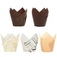 thumbnail image 2 of LotFancy 200 Pcs Tulip Cupcake Liners, Muffin Cupcake Paper Wrappers, Multicolor, 2 of 10