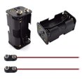 thumbnail image 1 of SDTC Tech 2-Set 4X 1.5V AA Battery Holder and I Type Battery Snap Connector Kit 6 Volt Thicken Plastic Battery Case Box, 1 of 4
