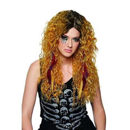 Sleazy Rocker Mixed Blonde Wig