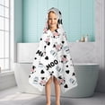 thumbnail image 6 of White Cow Moo Milk Pattern Hooded Bath Towel，50"x30" for Ages 3 To 12 Kids, Quick Dry Lightweight Soft Microfiber Hood Beach Towel Cover Up for Kids, 6 of 7