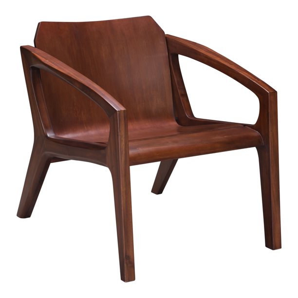 Zuo Modern 100784 Chestnut Zuo Modern 100784 Perth 25" Wide Wooden Accent Chair