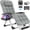 Gray, variant on DKMOCO Oversized XL Zero Gravity Chair, 29" Extra Wide Recline Chair w/Upgraded Lock and Wider Cup Holder, Camping Lawn Chair for Patio Outdoor Office,Gray