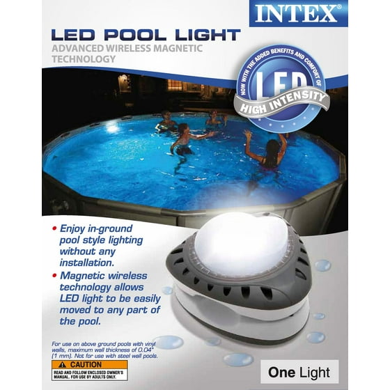Intex Above Ground Energy Efficient Led Magnetic Pool Light 4 Pack 28687e