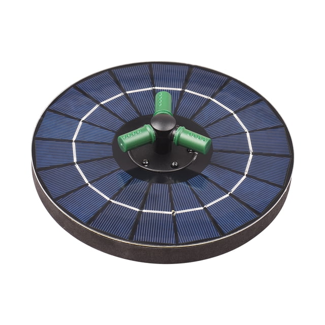 4W Colorful Solar Fountain Pump With Rotatable Nozzle Rgb Led Light Solar Water Pump With Battery Free Standing Auto-Shut Off Circle Fountain For Bird Bath Garden S Pond