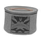 thumbnail image 5 of Caja de almacenamiento de sombrero Contenedor de sombrero de viaje relleno Almacenamiento de juguetes Reduce Box Organizador de fieltro para la Gris, 5 of 8