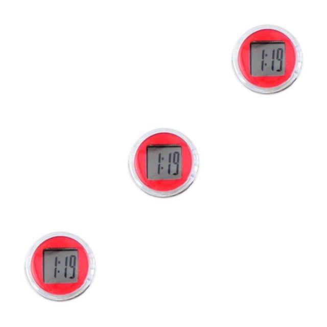 Transemion Plastic Durable Electronic Watch With Digital Display - Accurate Timekeeping For Everyday Stopwatch red 3Set