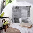 thumbnail image 3 of 20x20 Pillow Covers Set of 2, Grey Abstract Throw Pillow Covers Decorative Couch Cushion Case, Modern Mottled Art Oil Painting Microfiber Square Pillowcases for Bedroom Car Living Room, 3 of 7