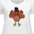 thumbnail image 4 of Inktastic Thanksgiving Turkey Women's Plus Size T-Shirt, 4 of 5