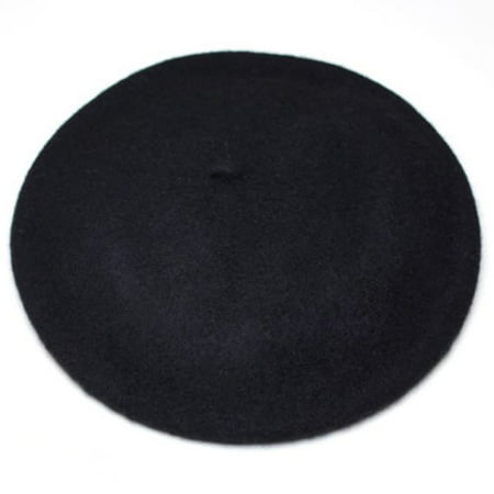 Womens Ladies Girls Unisex Acrylic Wool Beret Beanie Newsboy Hat Cap Winter (Best Bluetooth Beanie Hat)
