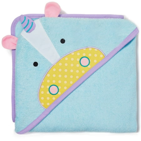 Skip Hop Zoo Hooded Towel, Unicorn (Best Baby Bath Time Products)