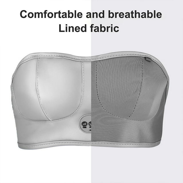Ruiboury Effective Breast Lifting Massage Machine Travel-friendly Breast Enhancement Silver gray Plug-in version