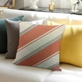 thumbnail image 3 of BANET Throw Pillow Cover Cushion Stripe Decoration Pillowcase with Hidden Zipper for Sofa Bedroom Car White, 3 of 5