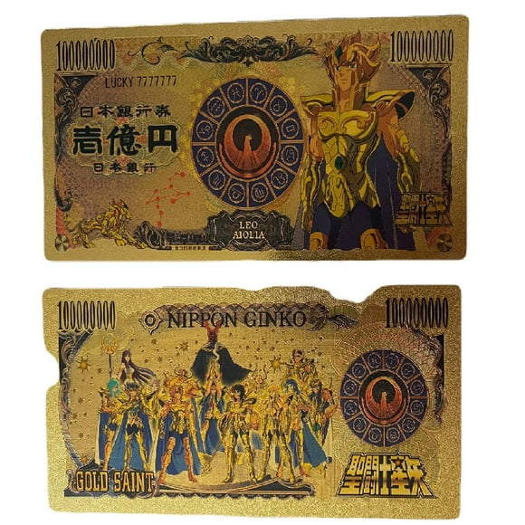 Billete Conmemorativo Anime Saint Seiya Aioria de Leo