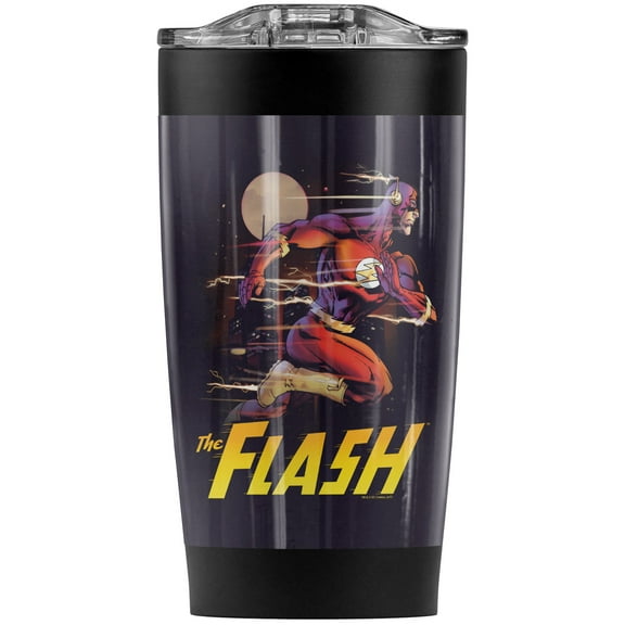 The Flash City Run Stainless Steel Tumbler 20 oz Coffee Travel Mug/Cup, Vacuum Insulated & Double Wall with Leakproof Sliding Lid | Great for Hot Drinks and Cold Beverages
