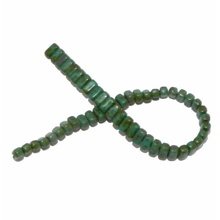 - Picasso Persian Turquoise Brick 3x6mm Square Glass Czech 50 Two Hole, Loose Beads,