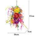 thumbnail image 4 of 3PCS Bird Toy Set Rattan Ball String Training Parrot Chew Toy Bird Hanging Toy, 4 of 7
