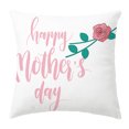 thumbnail image 2 of YAOMOBB Pillow Cover Happy Mother's Day Pillowcase Soft Letters Design Zipper Closure Festival Gift, 2 of 6